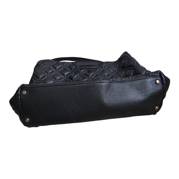 Kate Spade Black Quilted Leather Satchel Purse Chain Strap Astor Court Elena - Picture 3 of 10